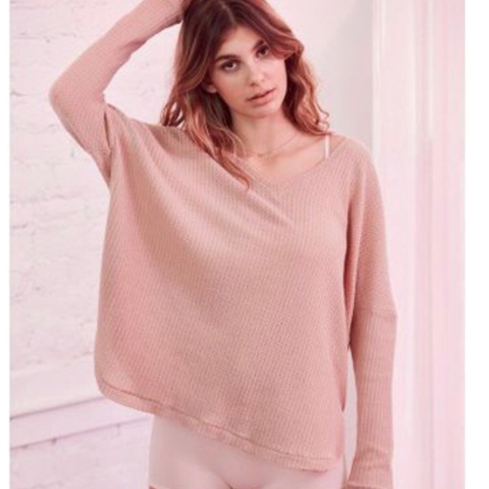 Urban Outfitters Oversized Thermal V-Neck